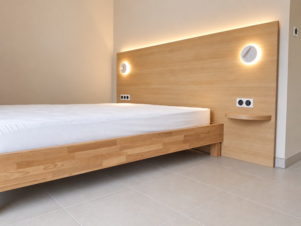 Chambre élégante en chêne clair